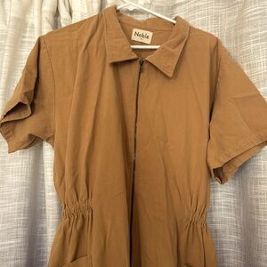 Noble Utility Jumpsuit in light brown XXL